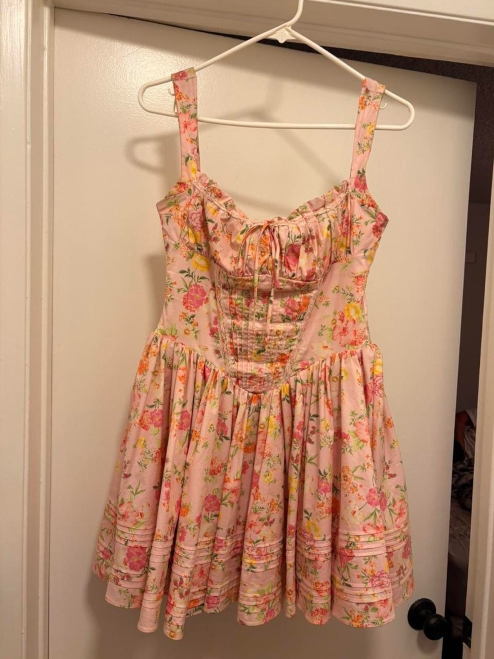 House of CB Pink Floral Ruffled Sundress for Girls - Picture 3 of 8